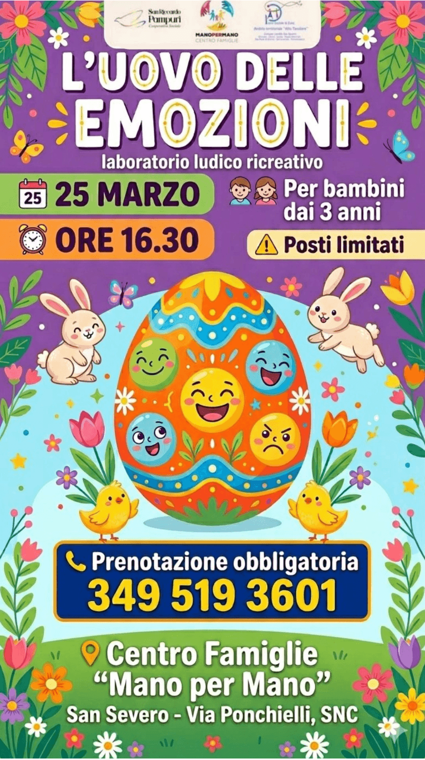 L’Uovo delle emozioni – laboratorio ludico ricreativo